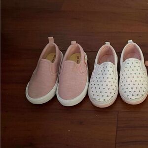 Old Navy Kids Slip on Sneakers - Pink and White